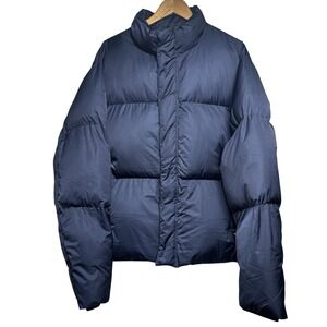 HUDSON Free Thinkers 2XL Puffer Jacket Full Zip Blue Lightweight NWT‎ Mens